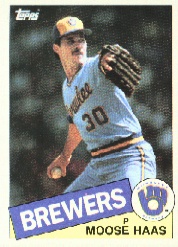 1985 Topps Baseball Cards      151     Moose Haas